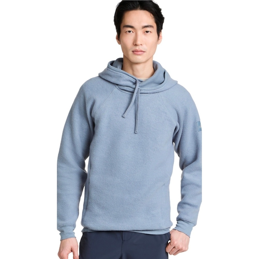Alo Yoga Conquer Hoodie Steel Blue DEADSTOCK COLOR Atheleisure UNISEX